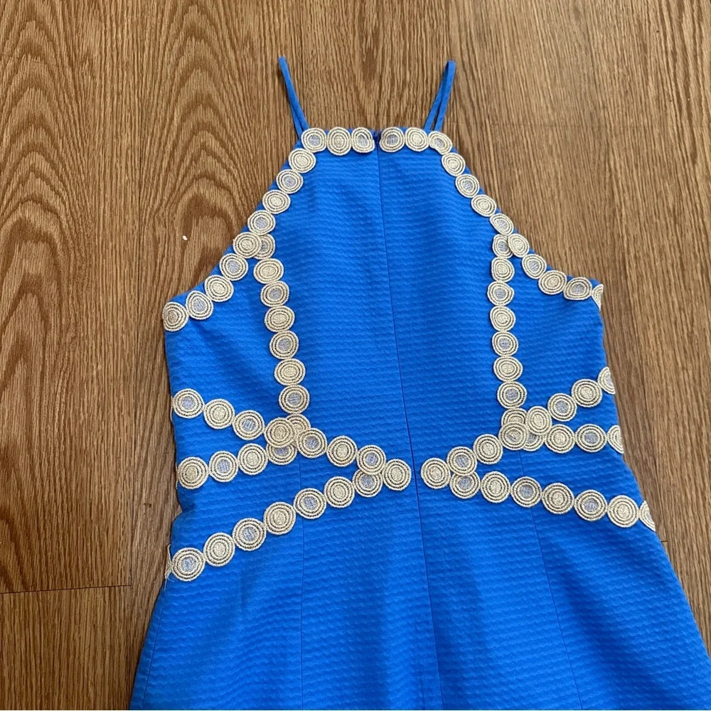 Lilly Pulitzer Bennet Blue Pearl Shift Dress - Picture 8 of 15